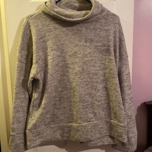 Grey turtleneck pullover